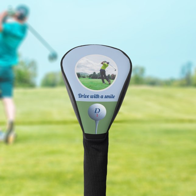 Couvre-club De Golf Photo personnalisée Couverture de tête de golf per (Créateur téléchargé)