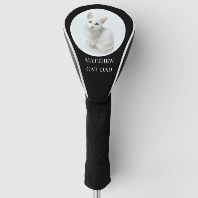 Couvre-club De Golf Photo personnalisée pour animaux de compagnie Papa (Devant)