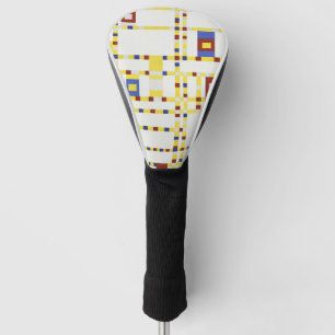 Couvre-club De Golf Piet Mondrian Broadway Boogie Woogie Art Abstrait