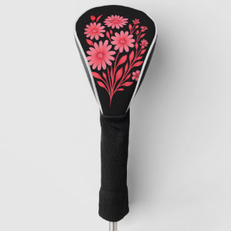 Couvre-club De Golf Pink Floral Golf Club Headcover 