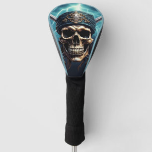 Couvre-club De Golf Pirate crâne avec épées couverture de tête de golf