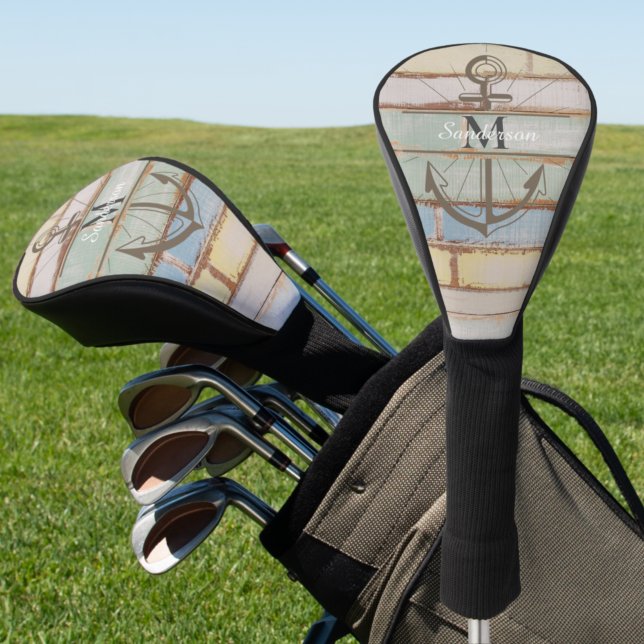 Couvre-club De Golf Plage d'été Patinée côtière Nautique Bois (Créateur téléchargé)