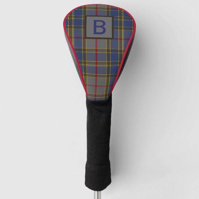Couvre-club De Golf Plaid Clan Balfour Monogrammé (Devant)