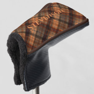 Couvre-club De Golf Plaid écossais écossais écossais écossais marron o