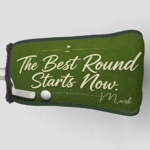 Couvre-club De Golf Plan de retraite de golf sur vert