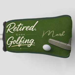 Couvre-club De Golf Plan de retraite de golf sur vert