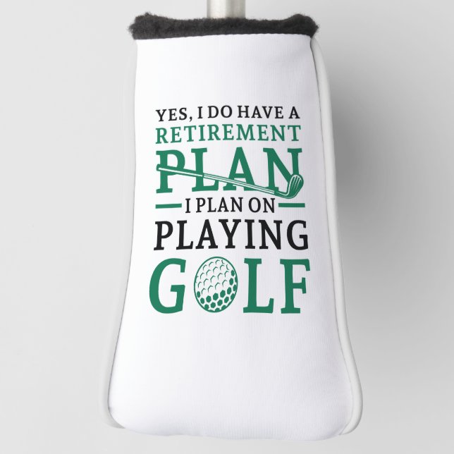 Couvre-club De Golf Plan de retraite Golf (Tourné à 90°)