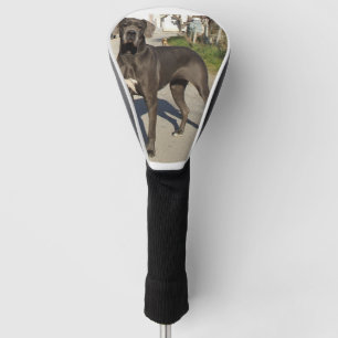 Couvre-club De Golf plein noir de great dane