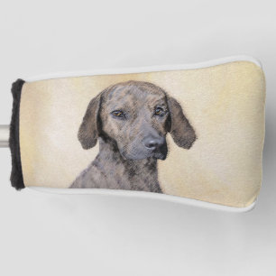 Couvre-club De Golf Plott Peinture - Cute Original Chien Art
