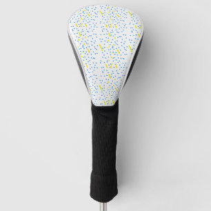 Couvre-club De Golf Pluie de météores Blue Dots