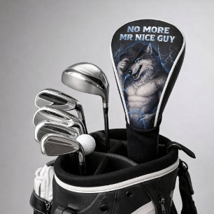 Couvre-club De Golf Plus de Monsieur Gentil Garçon Mème Drôle de Loup