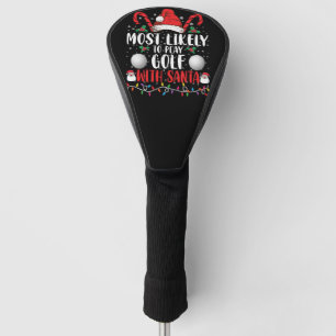 Couvre-club De Golf Plus Susceptible de Jouer au Golf avec Santa Famil