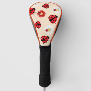 Couvre-club De Golf Pneuka rouge mignon point Ladybug fleur été Fille