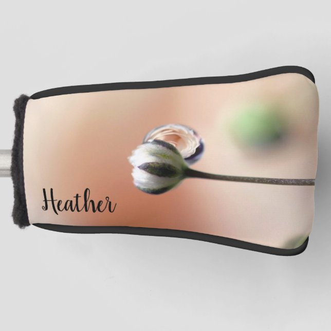 Couvre-club De Golf Poche Rose Droplet Personnalisé Tête de Golf Couve (Devant)