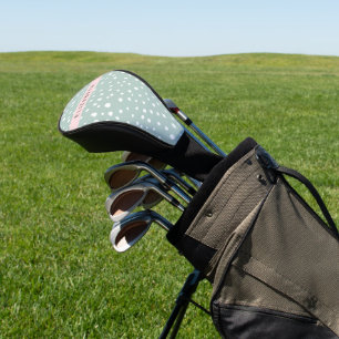 Couvre-club De Golf Points Dalmatiens verts, Spots, Votre Nom