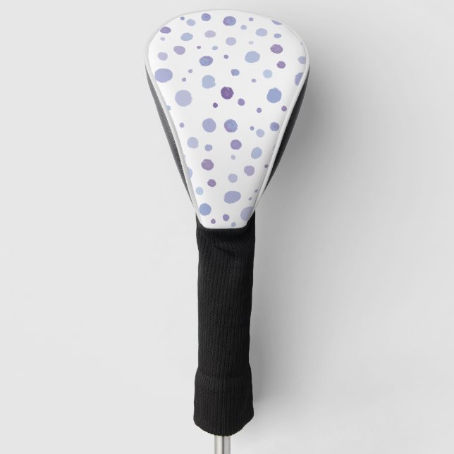 Couvre-club De Golf pois peint à la main (Devant)