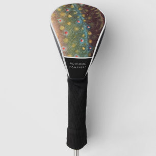 Couvre-club De Golf Poisson de truite motif d'aquarelle vintage