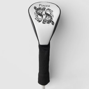 Couvre-club De Golf Poisson Symbole et signe Zodiac Poisson