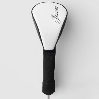 Couvre-club De Golf Police de caractères élégante noire manuscrite