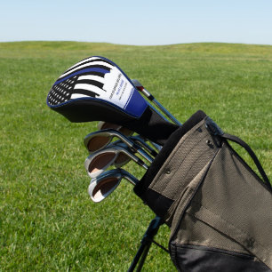 Couvre-club De Golf Police de la ligne bleue mince