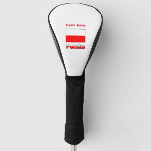 Couvre-club De Golf Polska et drapeau polonais personnalisés 