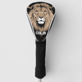 Couvre-club De Golf Portrait de lion vintage