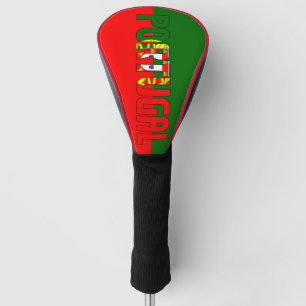 Couvre-club De Golf Portugal Inscription Drapeau d'armoiries Rouge ver