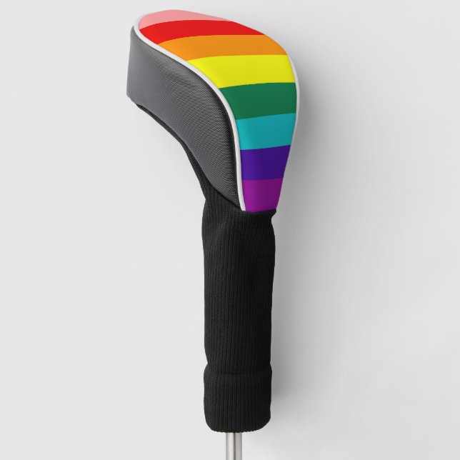 Couvre-club De Golf Premier drapeau de la Rainbow Pride (Incliné)