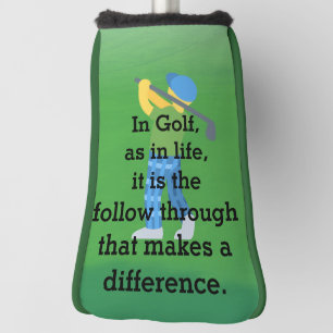 Couvre-club De Golf Préparez-vous à partir avec notre chienne