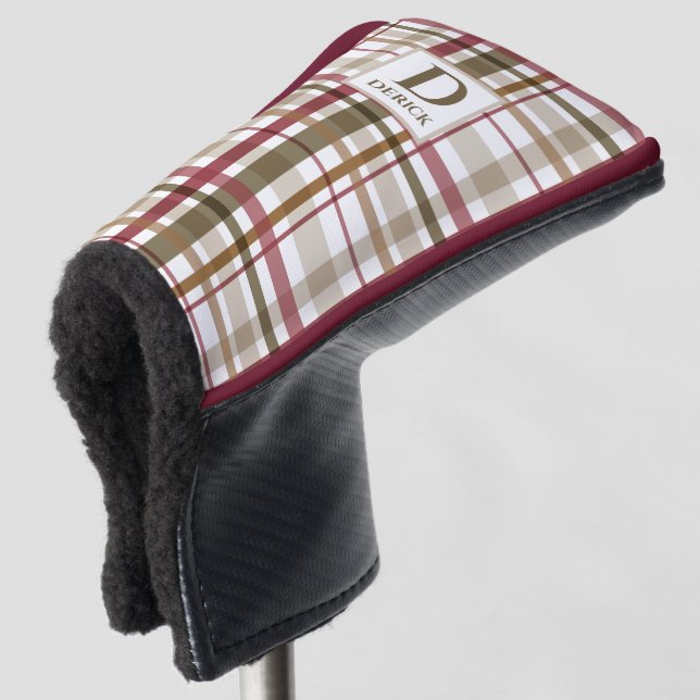 Couvre-club De Golf Préppy Fall Plaid (Devant 3/4)