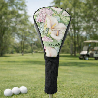 Couvre-club De Golf Pretty Pastel Calla Lily Personalized