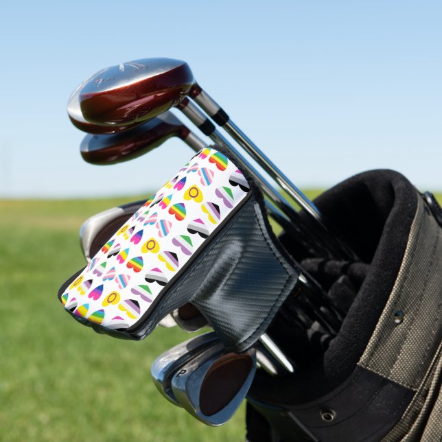 Couvre-club de golf Pride Hearts (In Situ)