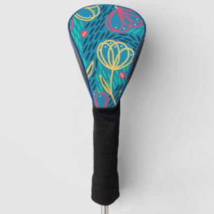 Couvre-club De Golf Printemps Été Floral Clair Rose Menthe Bleu Jaune