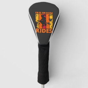 Couvre-club De Golf Promenades en balai Halloween Sorcière volante fan