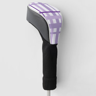 Couvre-club De Golf Purple Striped Pattern 