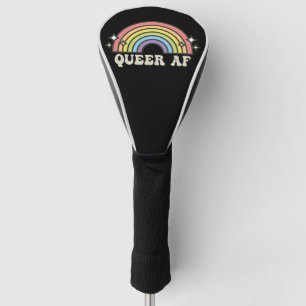 Couvre-club De Golf Queer AF Arc-en-ciel gay lesbienne transbisexuel L
