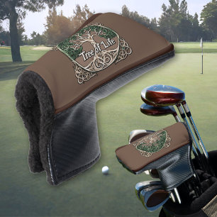 Couvre-club De Golf Quitter l'arbre de vie du papier