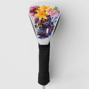 Couvre-club De Golf "Radiance crânienne florale"