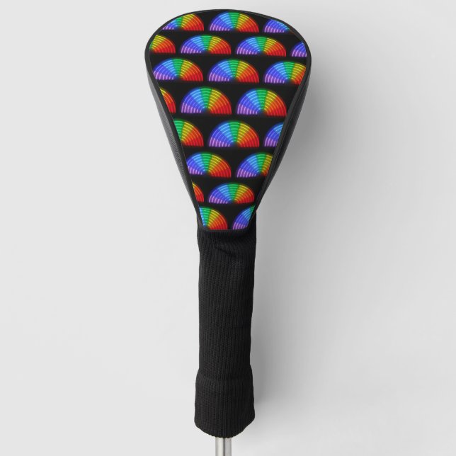 Couvre-club De Golf Rainbow Motif (Devant)