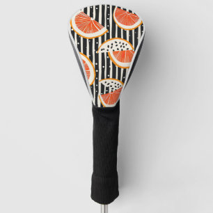 Couvre-club De Golf Rayures de tranche de citron bold (8)