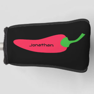 Couvre-club De Golf Red Hot Chili Pepper Ajouter Votre Nom Fun Novelty