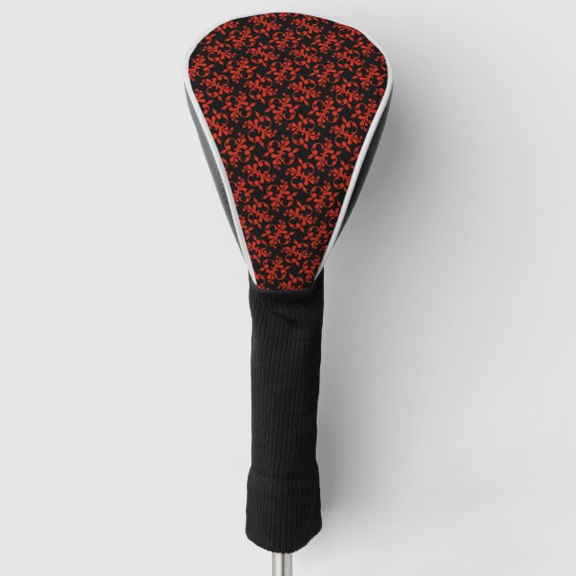 Couvre-club De Golf Red Pattern Golf Club Headcover – Stylish & Protec (Devant)