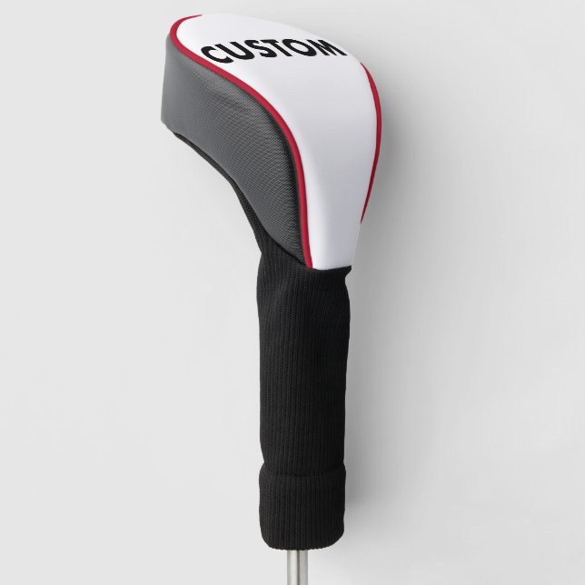 Couvre-club De Golf RED Piping Custom Golf Driver Headcover Blank (Incliné)