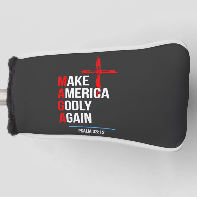 Couvre-club De Golf Rendre à l'Amérique sa grandeur Trump Inaguration  (Devant)