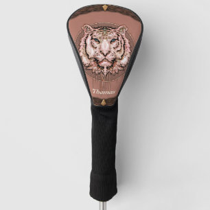 Couvre-club De Golf Représentation captivante et artistique d'un tigre