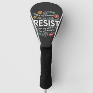Couvre-club De Golf Résistez à une protestation botanique subtile cont