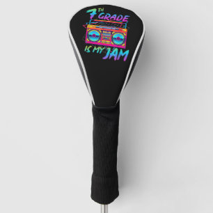 Couvre-club De Golf Rétro 80s 7e année est mon truc retour à l'école