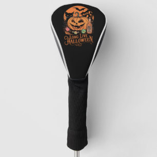 Couvre-club De Golf Retro Halloween vive la saison effrayante d'automn