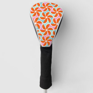 Couvre-club De Golf Rétro motif orange de cale