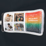 Couvre-club De Golf Retro Sunset 4 Photo Mr and Mrs 1st  Anniversary<br><div class="desc">Are you looking for golf anniversary gifts for him, wedding anniversary golf head cover? Look at our Retro Sunset 4 Photo Mr and Mrs 1st Anniversary Golf Head Cover! Whether you're marking an important wedding anniversary milestone in your relationship or want to express gratitude for everything, this first year anniversary...</div>